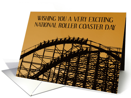 National Roller Coaster Day August 16th card (1694652)