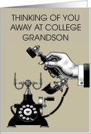 Grandson Thinking of You Away at College Vintage Telephone card