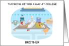 Think of You aay at College Brother Dirty Dishes in the Sink Humor card