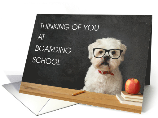 Thinking of You at Boarding School West Higland Terrier Dog card