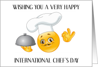 International Chef’s Day October 20th Chef Emoji card
