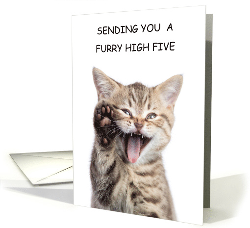 National Tabby Cat Day April 30th Tabby Kitten Smiling card (1706978)