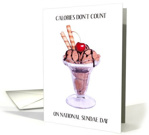 National Sundae Day November 11th Ice Cream Dessert card (1711060)