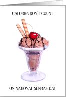 National Sundae Day November 11th Ice Cream Dessert card