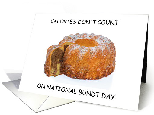 National Bundt Day November 15th Marble Cake card (1711554)