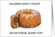 National Bundt Day November 15th Marble Cake card