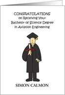 Congratulations Bachelor of Science Degree Aviation Engineering card