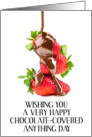 Chocolate-Covered Anything Day December 16th Strawberries card