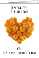 National Apricot Day January 9th card
