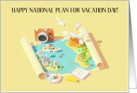Happy National Plan for Vacation Day January 25th card