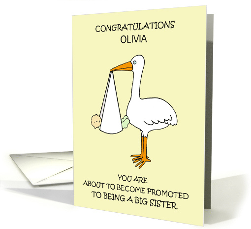 Congratulations on Being About to Become a Big Sister card (1724354)