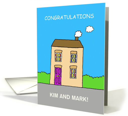 Congratulations on New Home to Customize Any Names card (1726198)