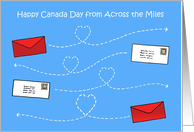 Happy Canada Day from Across the Miles Romantic Letters card