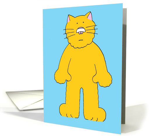 Speedy Recovery from Broken Nose Cartoon Ginger Cat card (1729162)