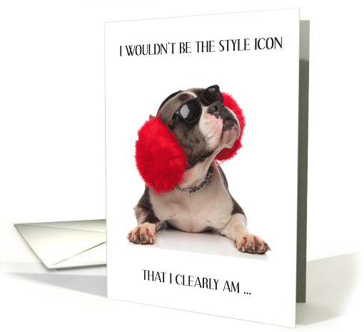 National Earmuff Day March 11th Bulldog Wearing Shades card (1729426)
