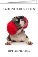 National Earmuff Day March 11th Bulldog Wearing Shades card