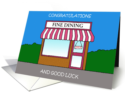 Congratulations and Good Luck New Restaurant Opening card (1729566)