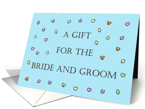 A Gift for the Bride and Groom Confetti and Lettering card (1730518)