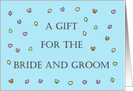A Gift for the Bride and Groom Confetti and Lettering card