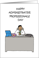 Happy Administrative Professionals Day African American Male card