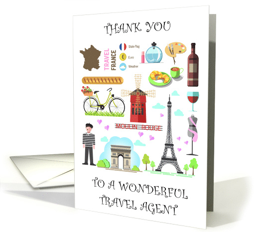 Thank You to Travel Agent Images of France card (1732836)
