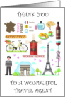 Thank You to Travel Agent Images of France card