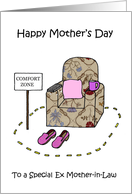 Happy Mother’s Day to Ex Mother in Law Comfort Zone Armchair Humor card