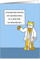 Congratulations on Graduating as a Doctor of Optometry card