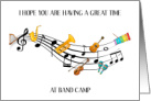 Thinking of You at Band Camp Musical Instruments and Notes card