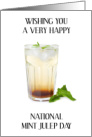 Mint Julep Day May 30th Southern Cocktail card