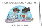 Thninking of You at Science Camp Kids Being Scientists card