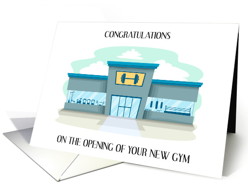 Congratuations on Opening of New Gym card (1735646)