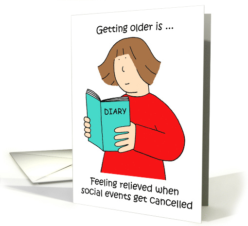 Happy Birthday Humor Relief if Social Events get Cancelled card