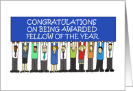 Congratulations Fellow of the Year Award card