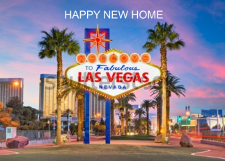 New Home Congratulaitons Las Vegas Neon Nightlife