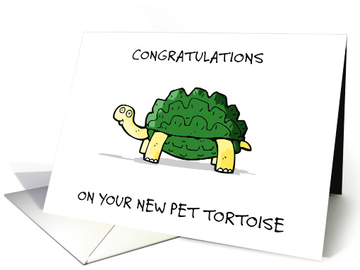 Congratulations New Pet Tortoise card (1740934)