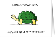 Congratulations New Pet Tortoise card
