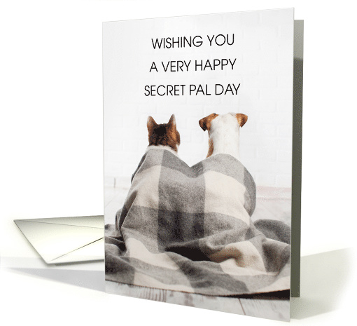 Secret Pal Day January 11th Cat and Dog Friendship card (1741560)
