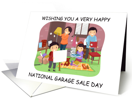 National Garage Sale Day August 13th card (1741660)