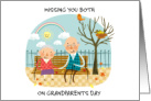 Missing You Both on Grandparents Day September 11th card