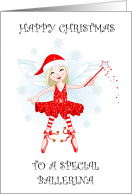 Happy Christmas to Ballerina Festive Fairy card