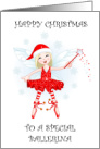 Happy Christmas to Ballerina Festive Fairy card