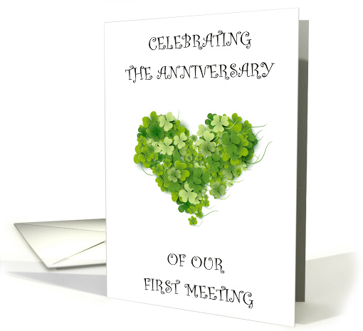 Anniversary of First Meeting St. Patrick's Day Shamrock... (1745250)