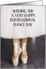 International Dance Day April 29th Ballet Dancer card