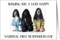 National First Responders Day October 28th Dogs in Uniforms card