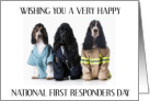 National First Responders Day October 28th Dogs in Uniforms card