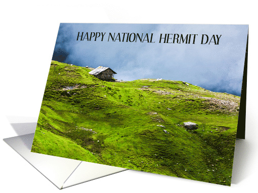 National Hermit Day October 29th Remote Home card (1748572)