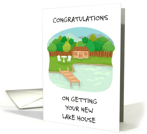 Congratulations on a New Lake House card (1750000)