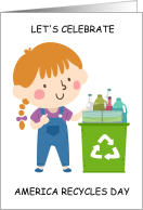 America Recycle Day November 15th card