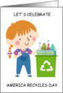 America Recycle Day November 15th card